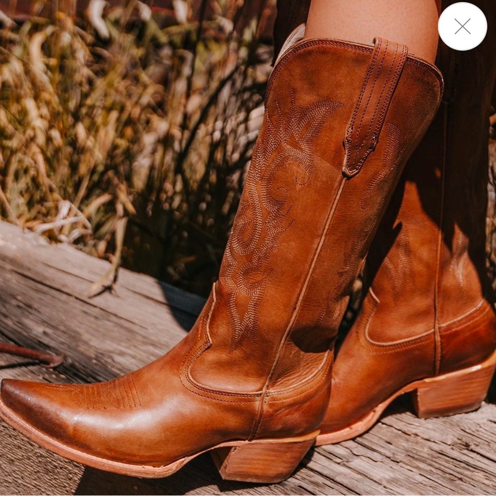 Freebird Brown Leather Western Boots